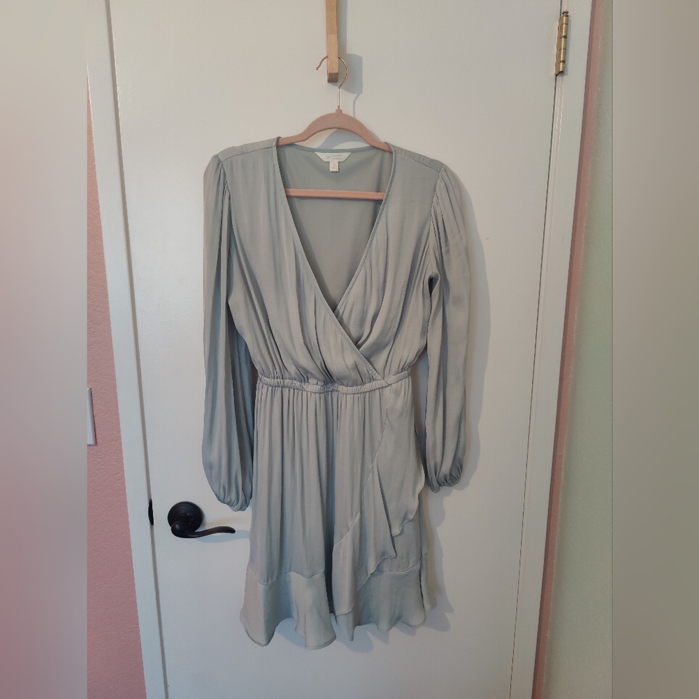 LC Lauren Conrad Long Sleeve Dress in Light Blue